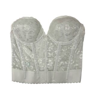 Carnival Vintage Low Plunge Low Back Underwire Bustier, size 34B